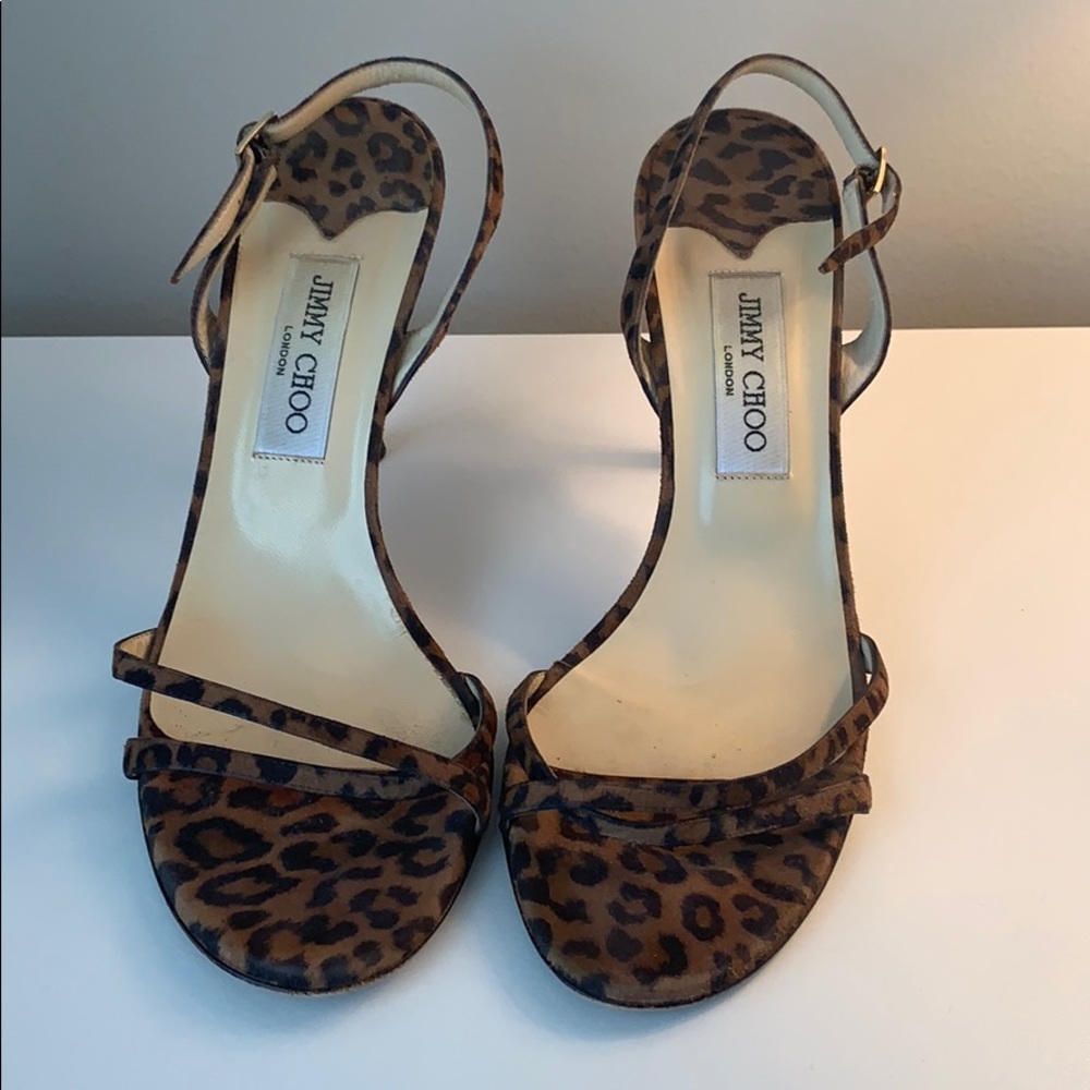 Jimmy Choo Leopard Sandals Size 40